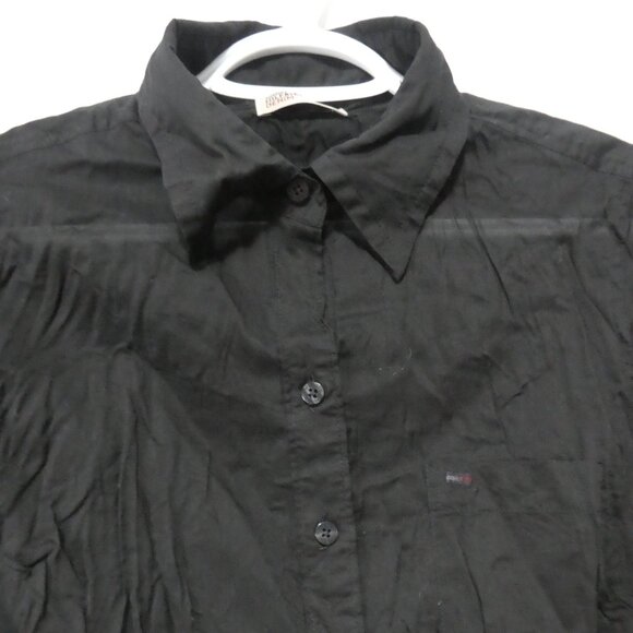 TOMMY HILFIGER Denim | medium | Sheer Cotton Black Button-Up Shirt - Picture 1 of 16